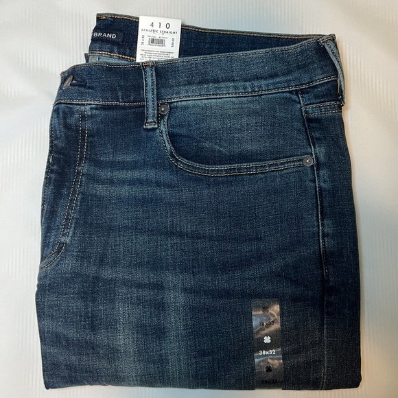 NWT 38x32 Lucky Brand Men's 410 Athletic Straight Coolmax Stretch Jean - Picture 4 of 4